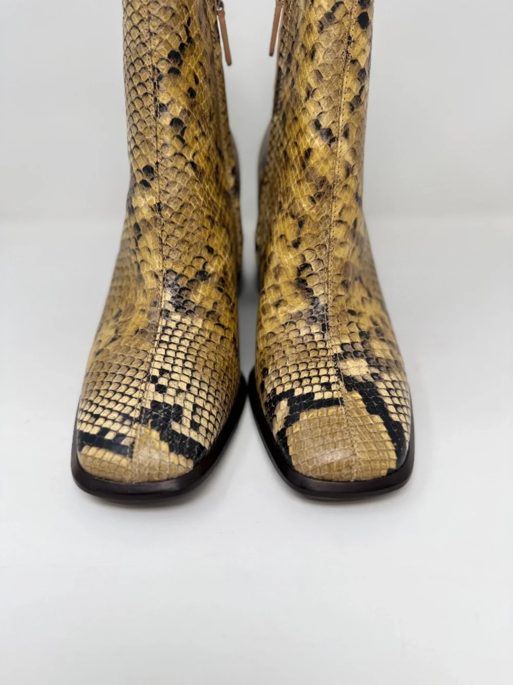 New Tory Burch Leather Ankle Boot Snake Embossed Sz 9.5